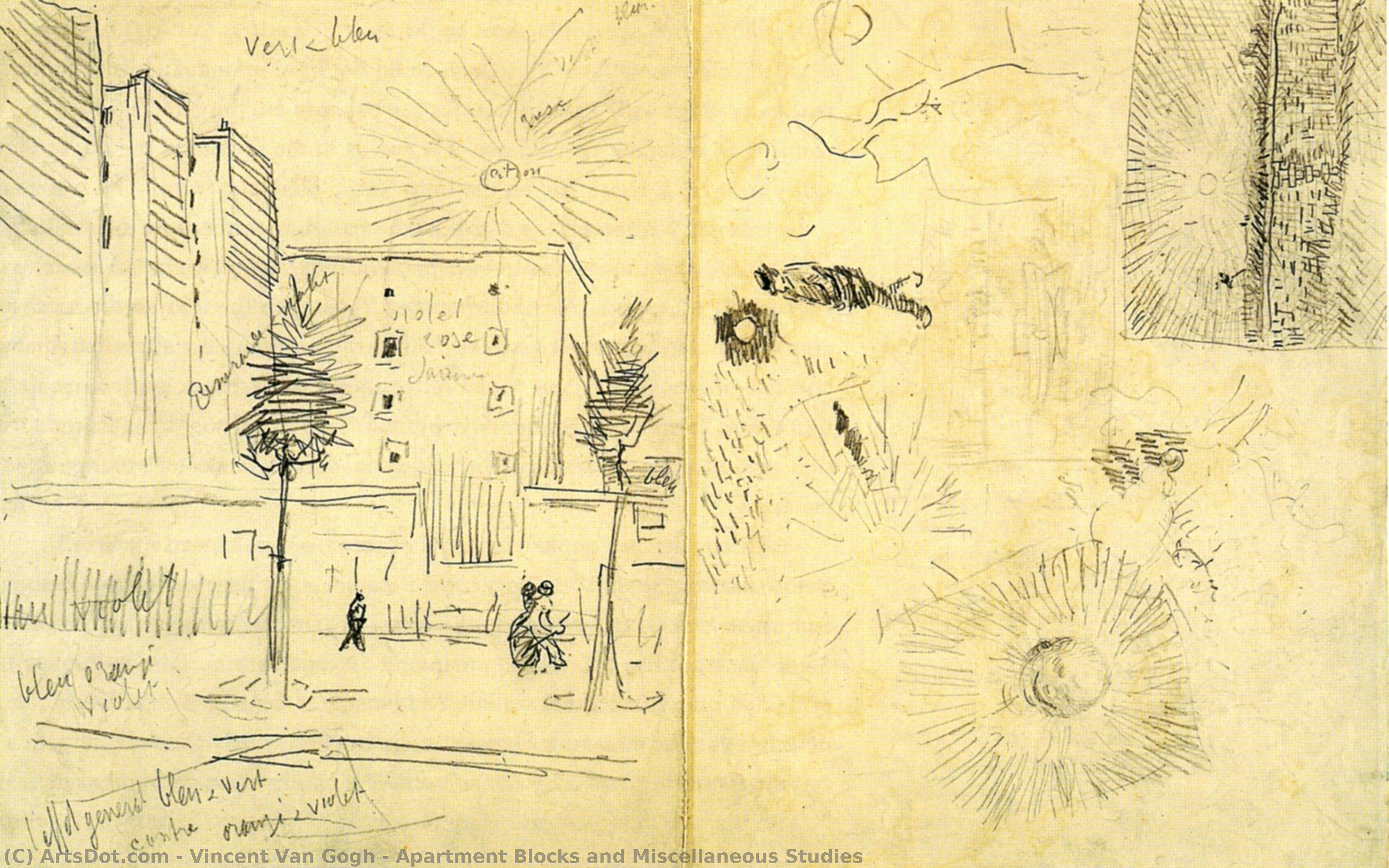 Apartment Blocks And Miscellaneous Studies — Vincent Willem Van Gogh