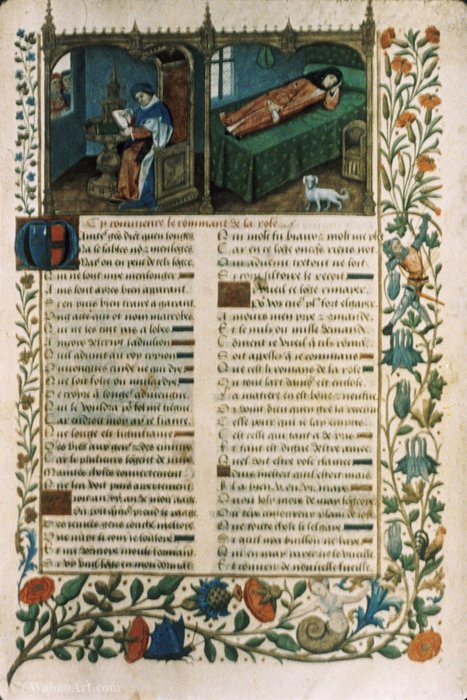 Miniature Introductive Du Roman De La Rose — Robinet Testard