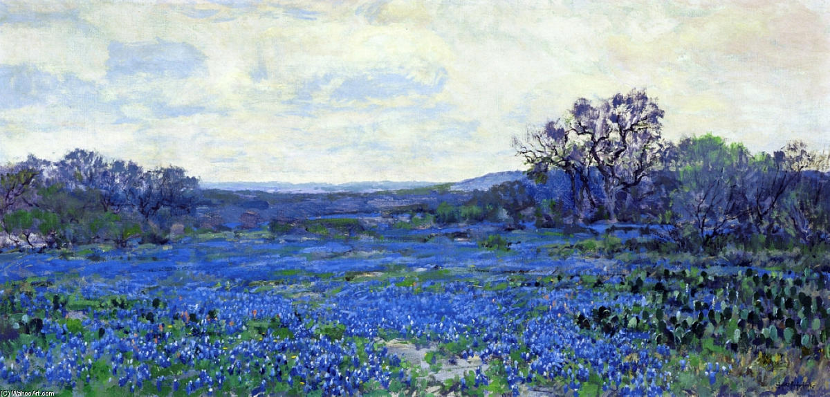 Field Of Bluebonnets — Robert Julian Onderdonk