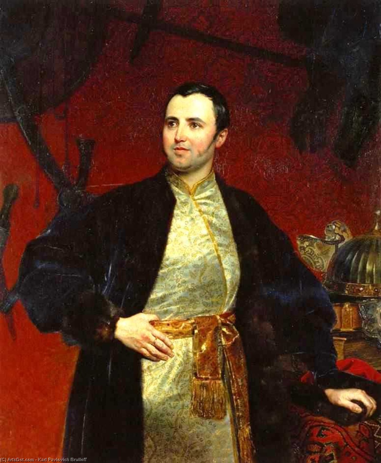 Portrait Of M. A. Obolensky — Karl Brjullow