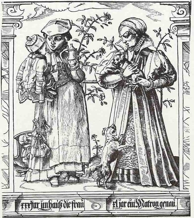 The Age Of The Women At The Age Of Thirty And Forty Years — Tobias Stimmer