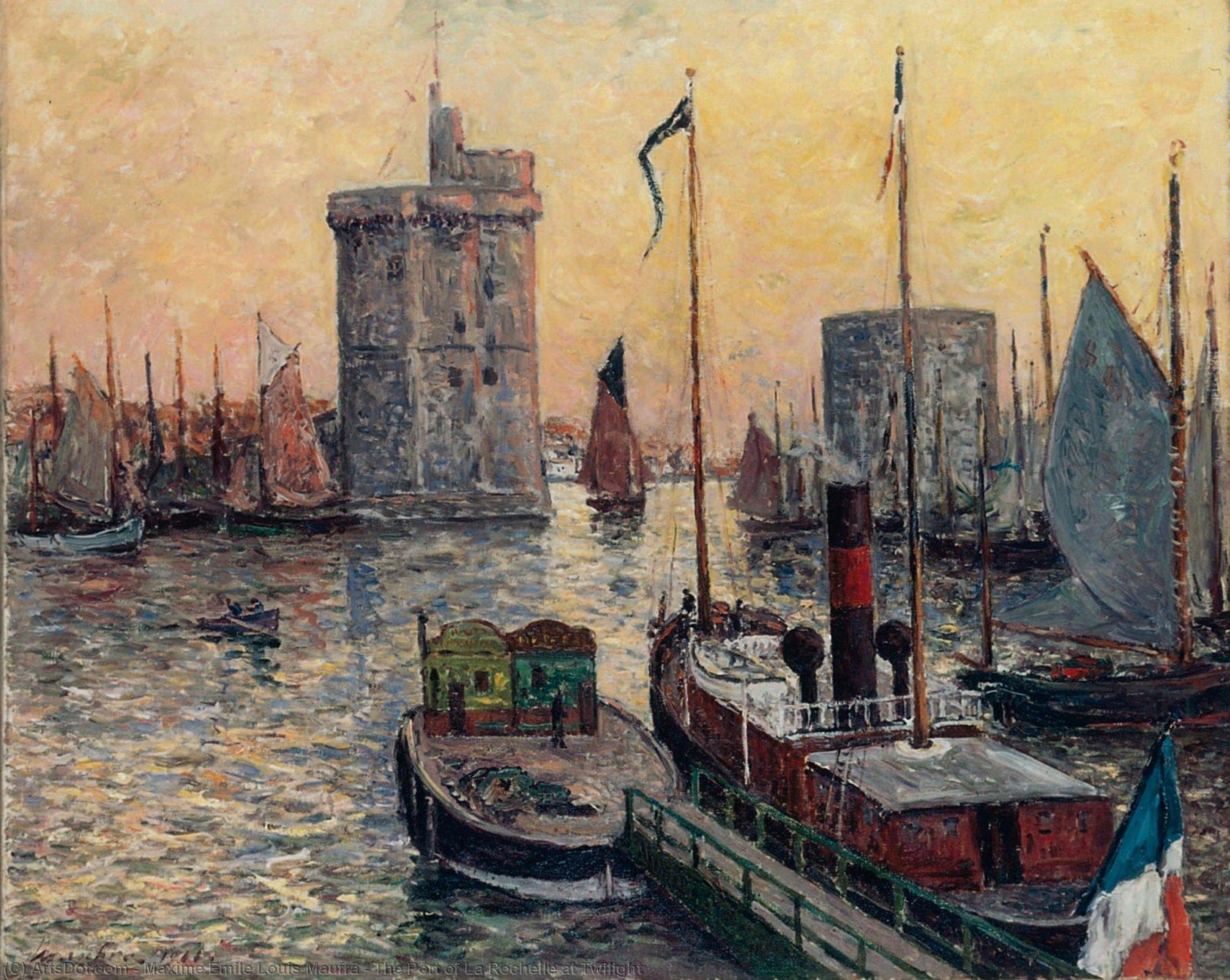 The Port Of La Rochelle At Twilight — Maksim Emil Luis Mofra