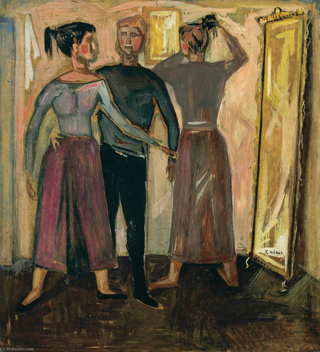 Figures Before A Mirror — Nikos Kessanlis