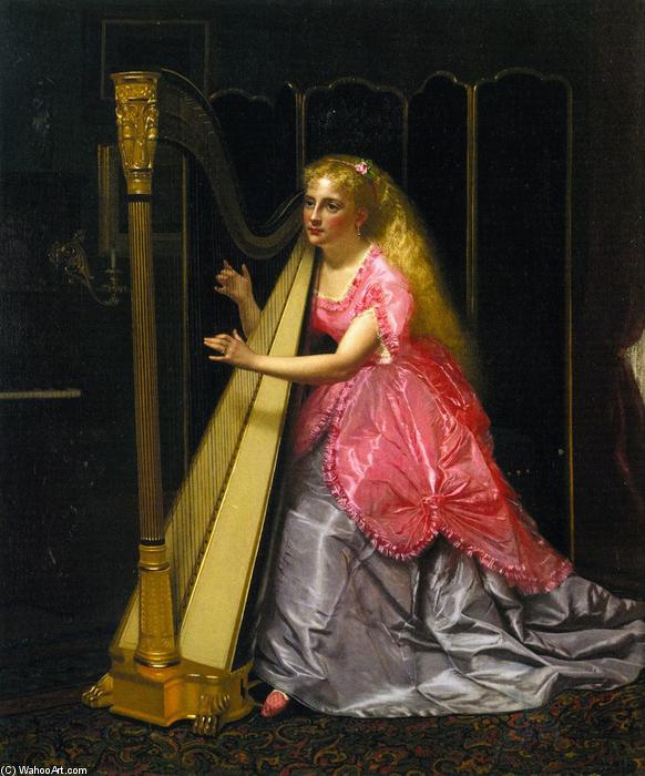 The Harpist — John George Brown