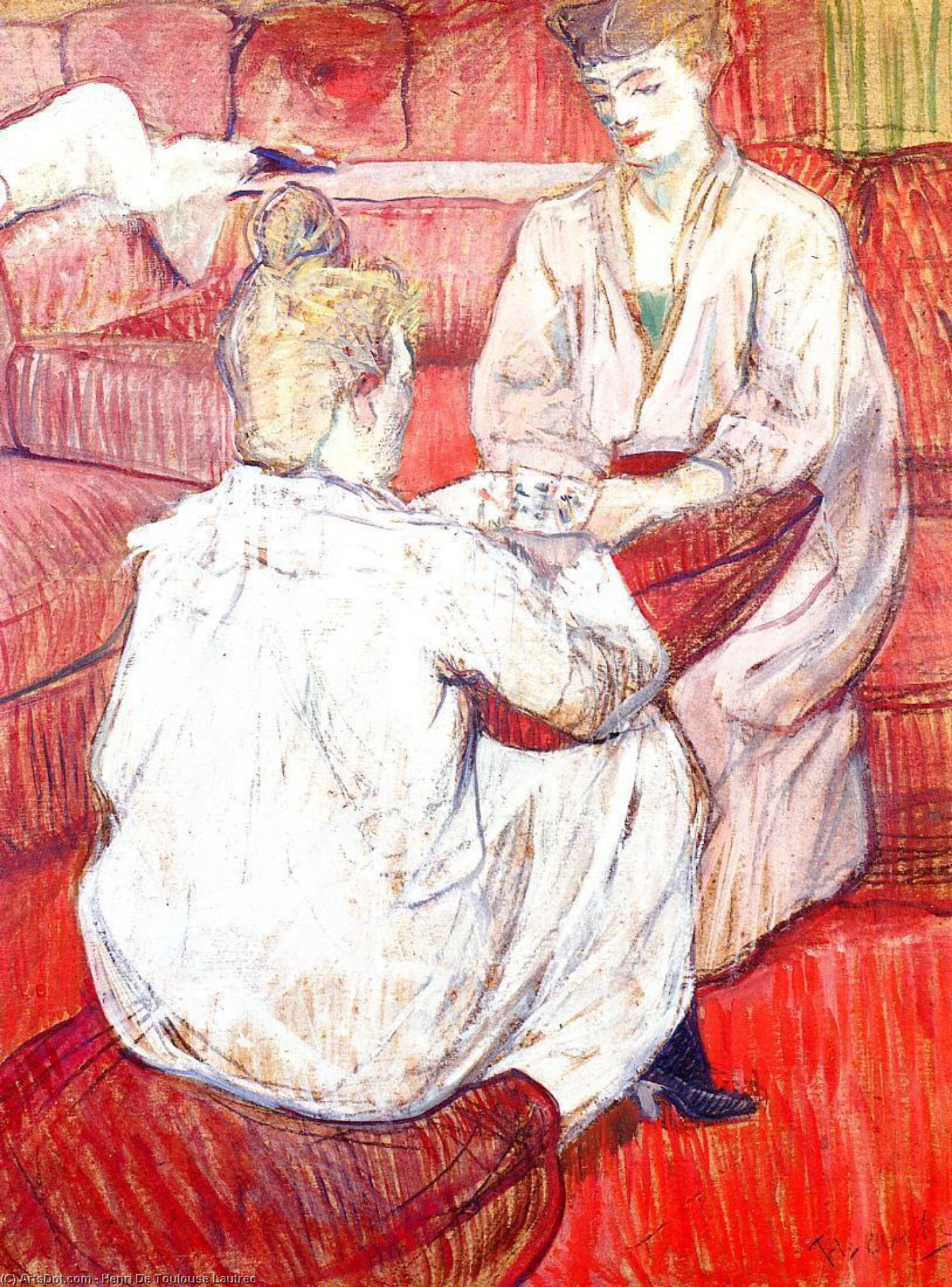 Die Kartenspieler — Comte Henri Marie Raymond De Toulouse-lautrec-monfa