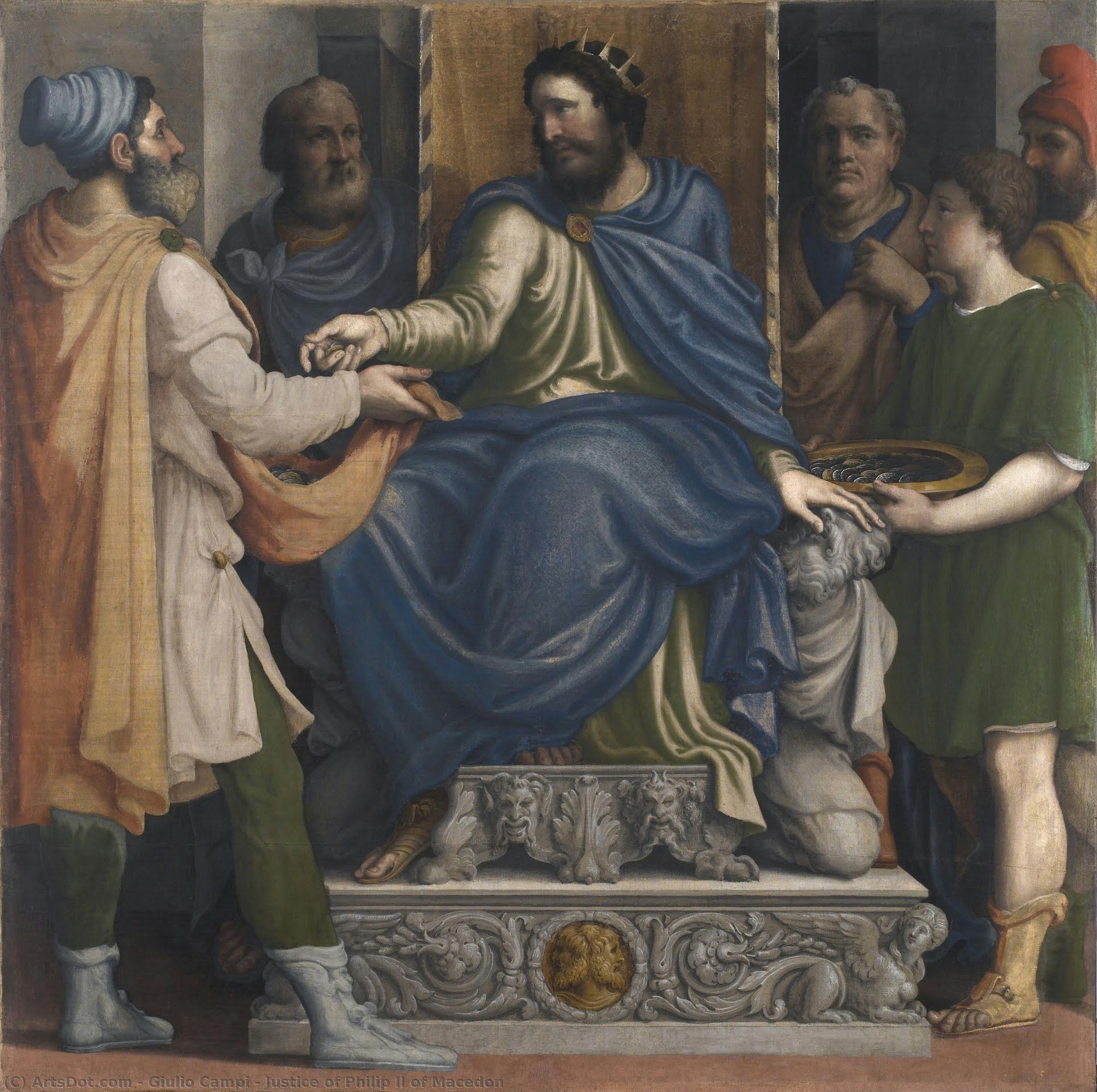 Justice Of Philip Ii Of Macedon — Giulio Campi