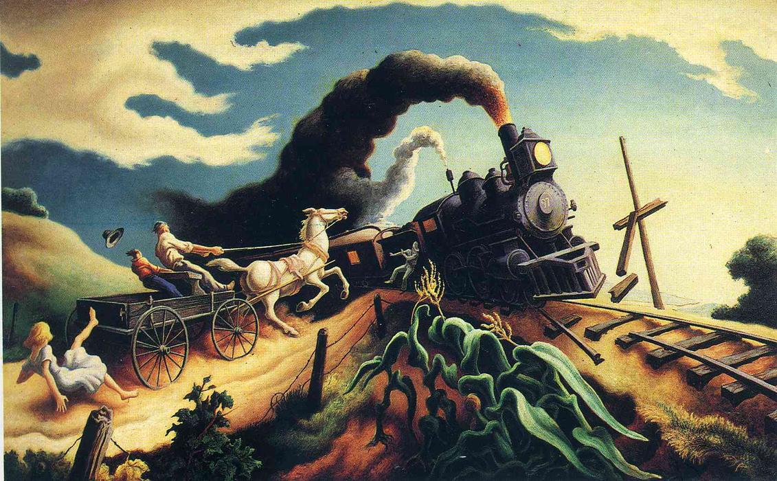 The Wreck Of The Ole — Thomas Hart Benton