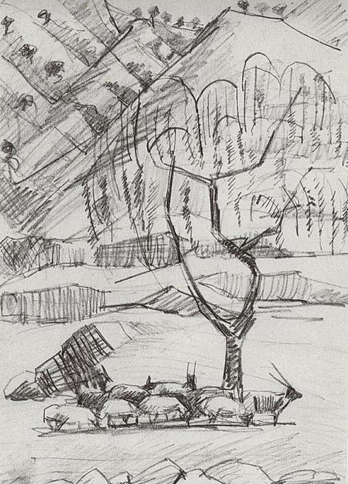 Willow Tree And Herd — Martiros Sarian