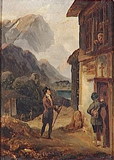Le Duc D'orleans (louis Philippe) Demandant L'hospitalite Aux Religieux Du Petit Saint Bernard (1794) — Emile Jean Horace Vernet