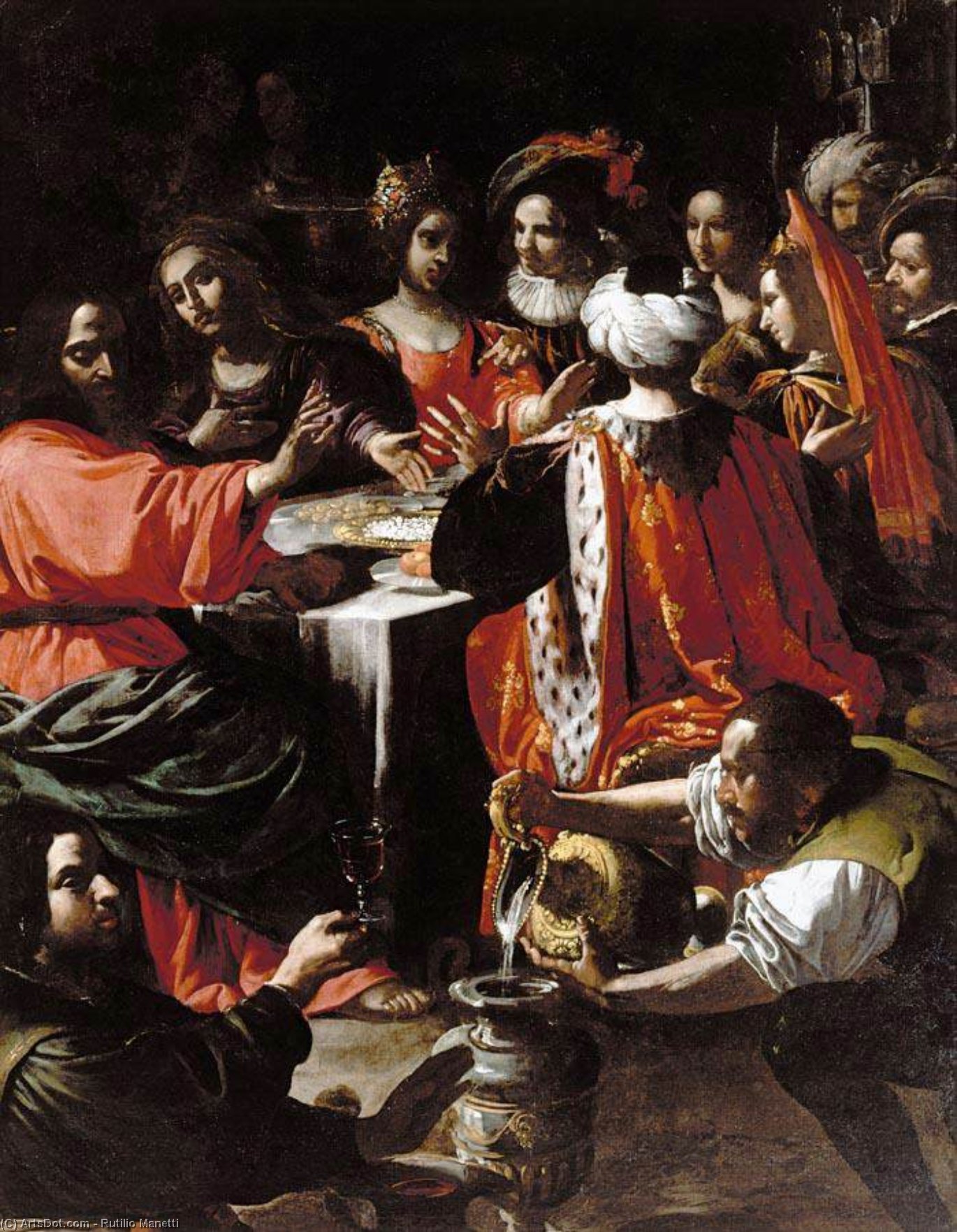 Wedding Feast At Cana — Rutilio Manetti