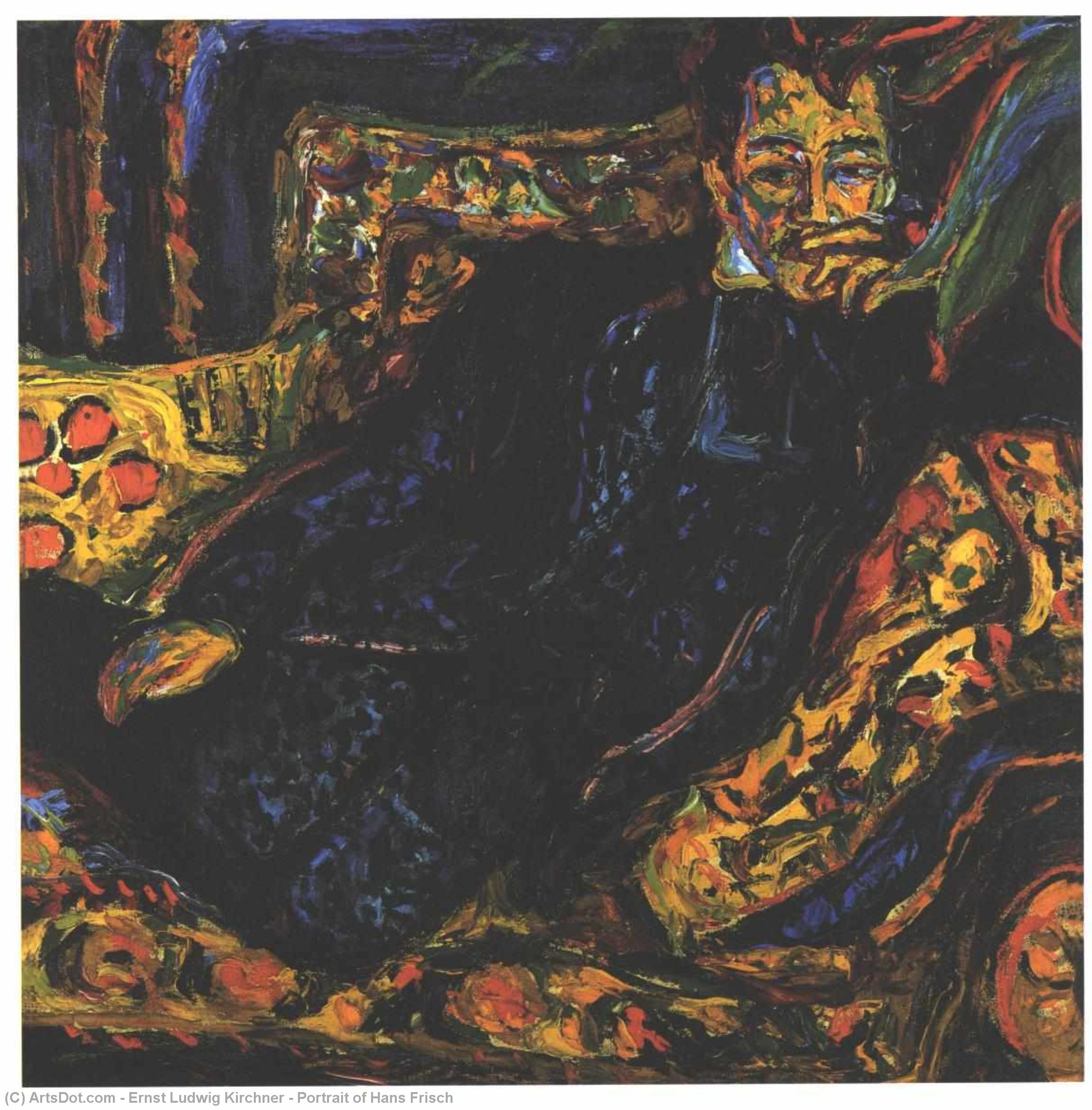 Retrato De Hans Frisch — Ernst Ludwig Kirchner