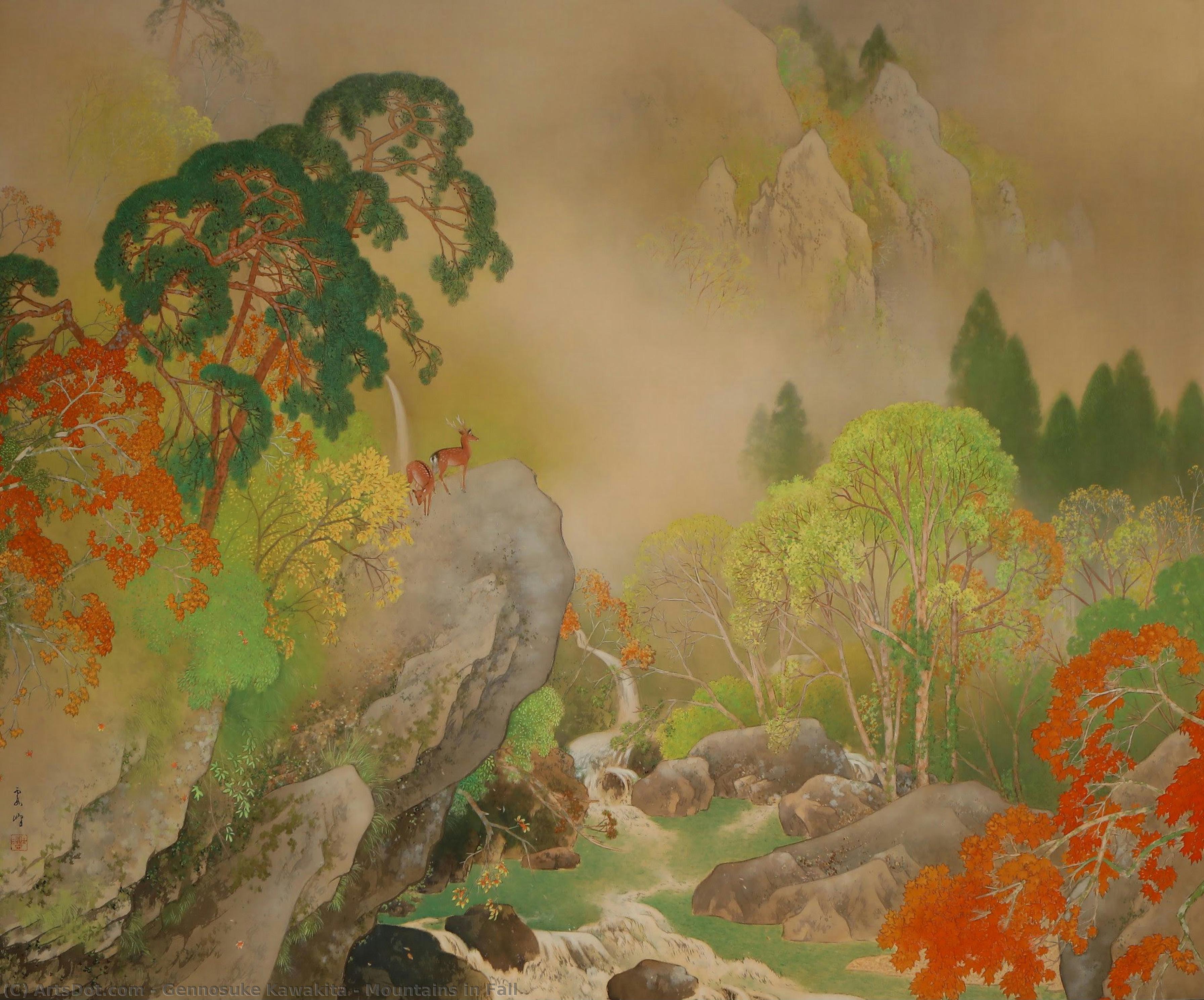 Mountains In Fall — Gennosuke Kawakita