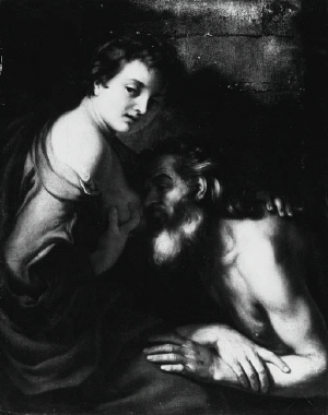 Roman Charity — Giacinto Brandi