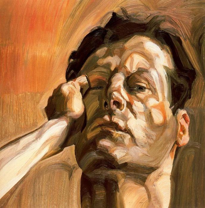 Cabeza De Hombre, Autorretrato — Lucian Freud