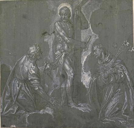 Le Christ Apparait À Saint Pierre Et À Saint Antoine De Padoue — Paolo Veronese