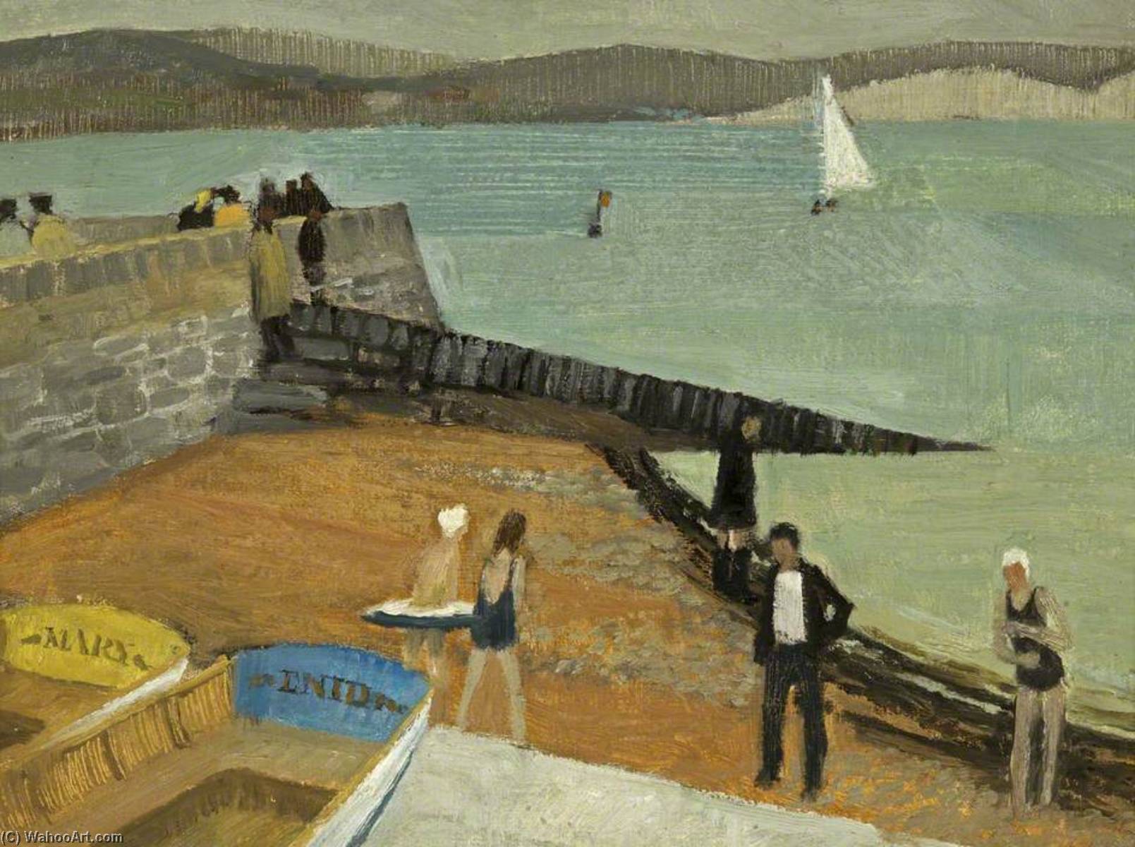 Wet Day At Swanage — Peter Leonard Folkes