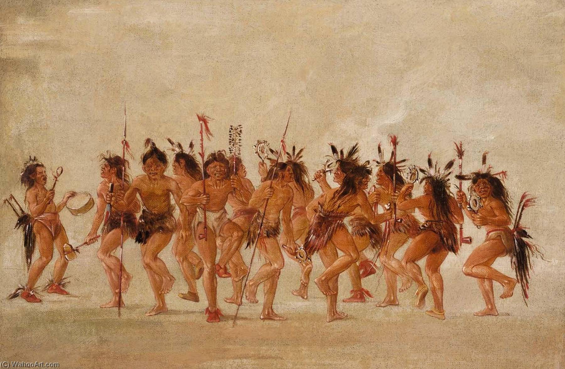 Beggar's Dance, Mouth Of Teton River — George Catlin