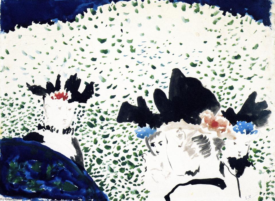 Four Ladies With Fancy Hats — Jean-édouard Vuillard