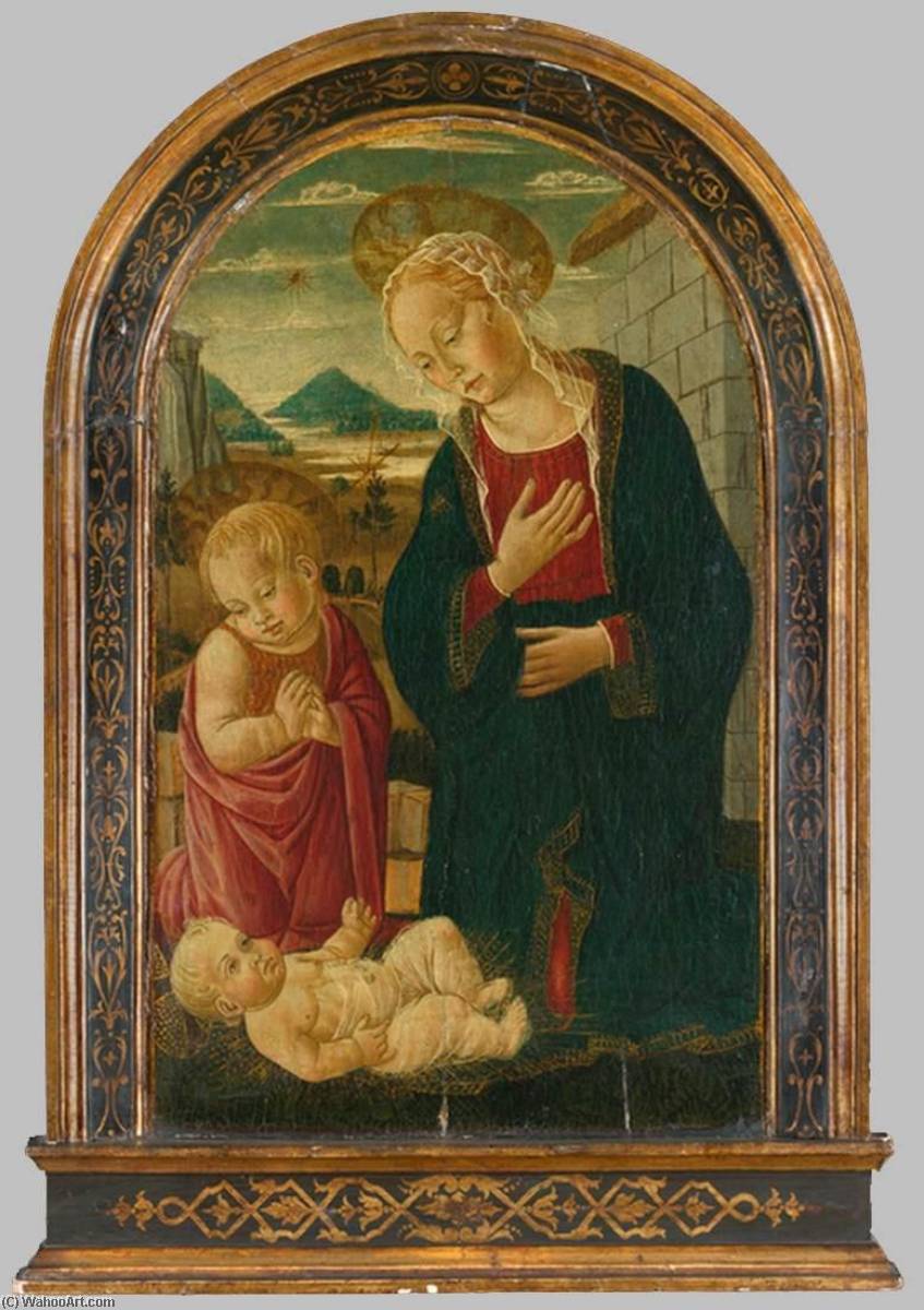 Madonna And Child With The Infant St John The Baptist — Bernardo Di Stefano Rosselli