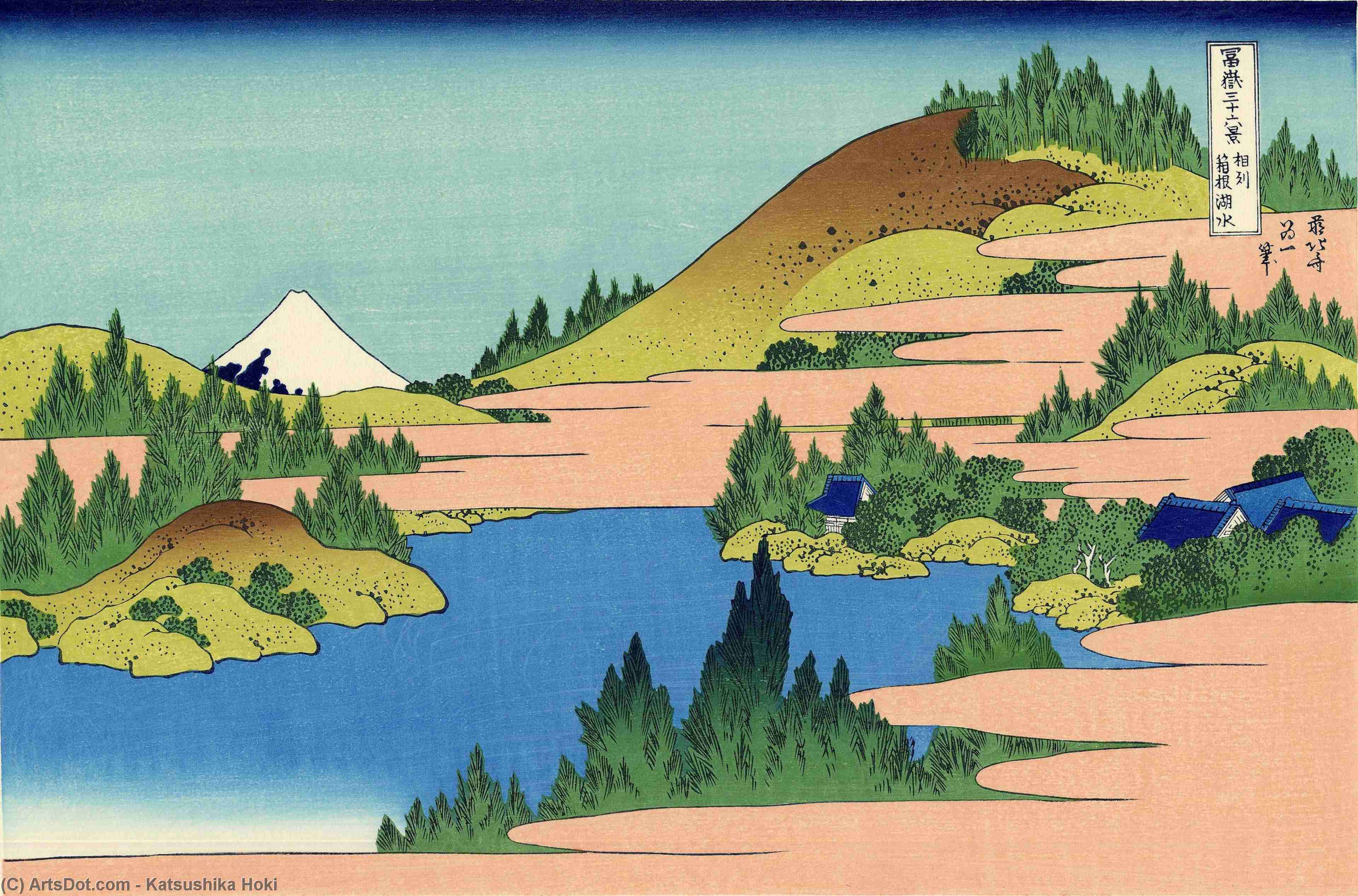 The Lake Of Hakone In The Segami Province — Katsushika Hokusai