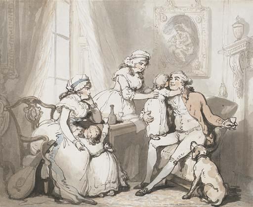The Happy Family Or The Married Man — Thomas Rowlandson