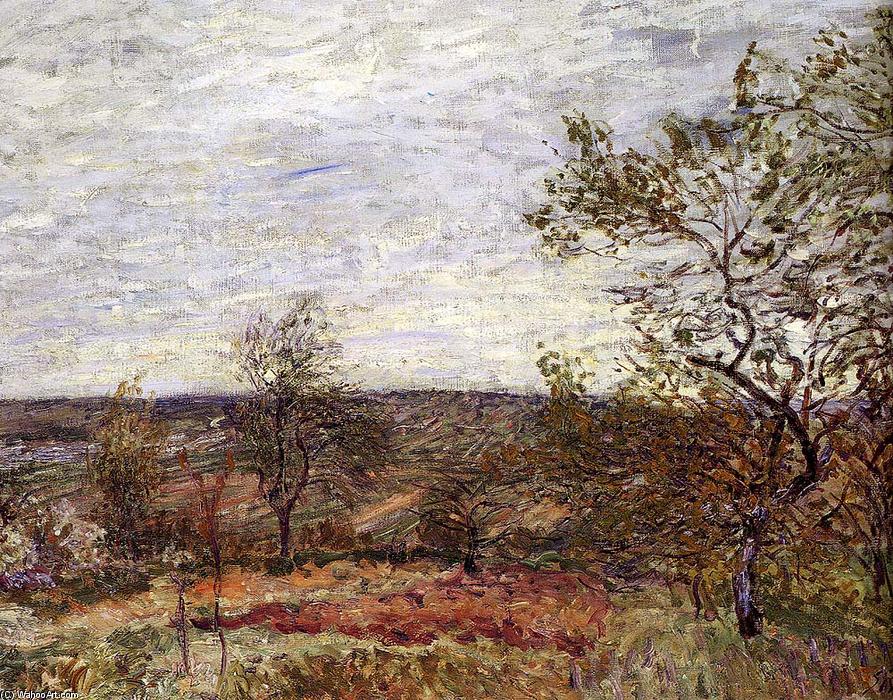 Windy Day At Veneux — Alfred Sisley