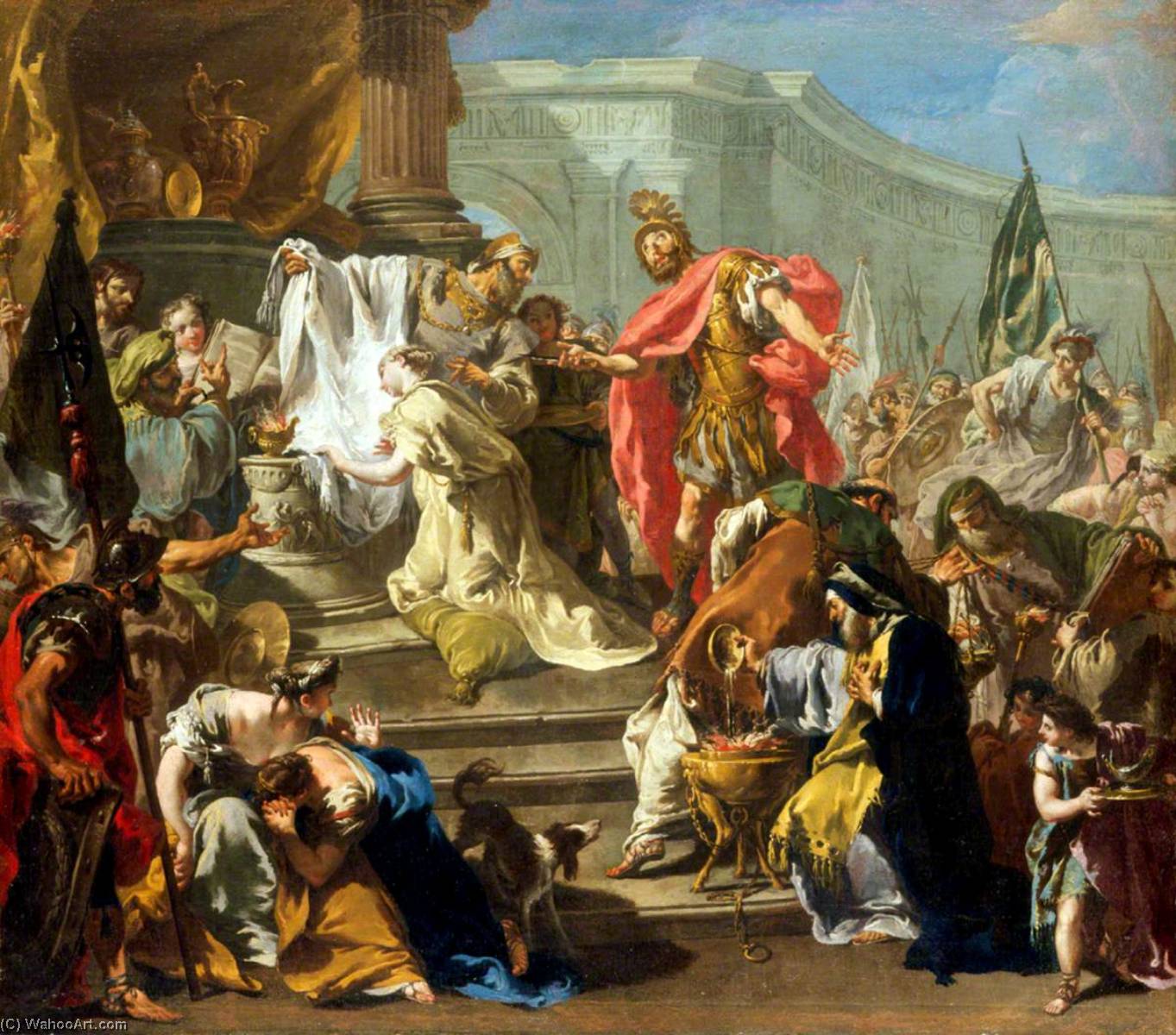The Sacrifice Of Jephtha's Daughter — Giovanni Battista Pittoni The Younger