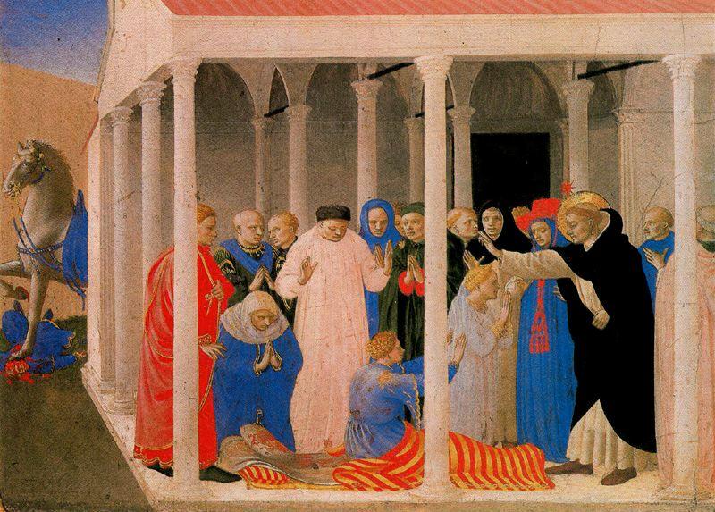 St. Dominic Recives Napoleon Orsini — Fra Angelico