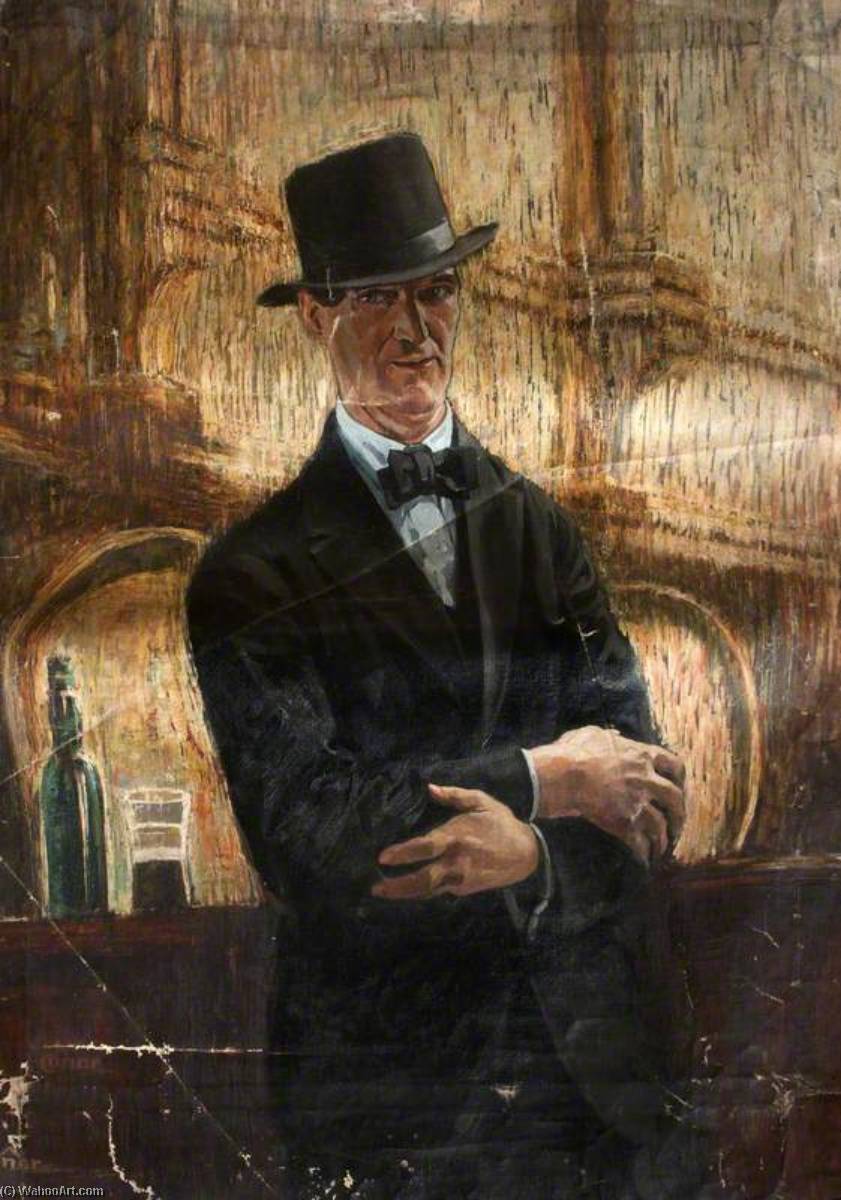 Portrait Of A Man In A Hat (self Portrait) — William Conor