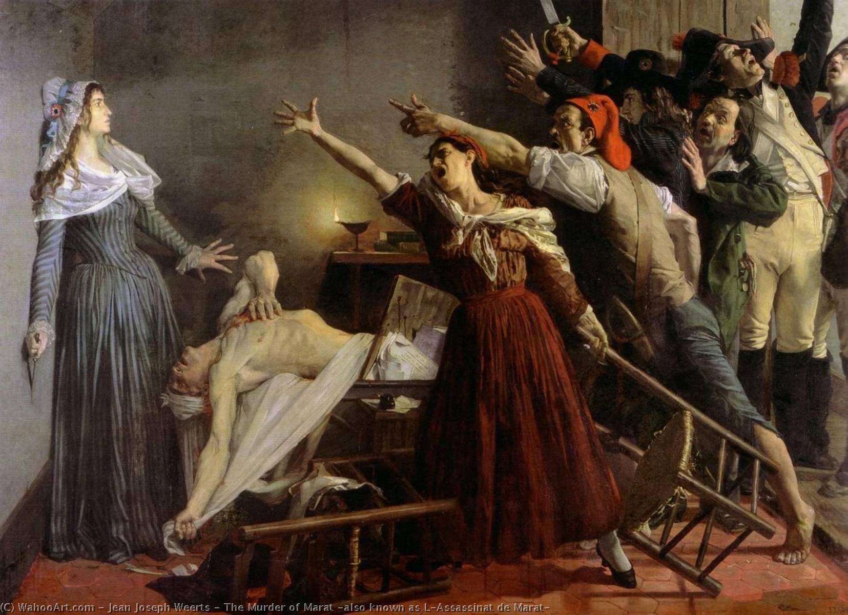 The Murder Of Marat (also Known As L'assassinat De Marat) — Jean-joseph Weerts