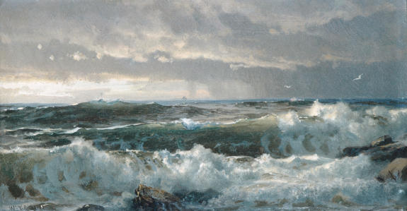 Surf On Rocks — William Trost Richards