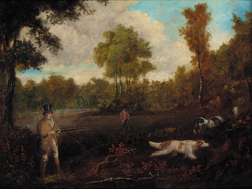 Two Gentlemen Shooting With Their Dogs — Samuel John Egbert Jones