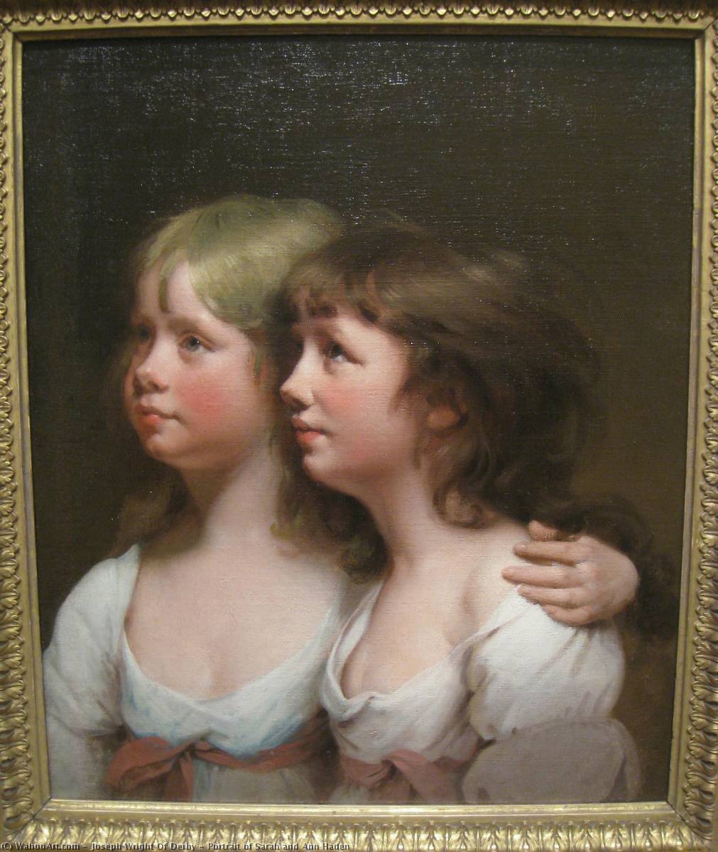 Portrait Of Sarah And Ann Haden — Joseph Wright Of Derby