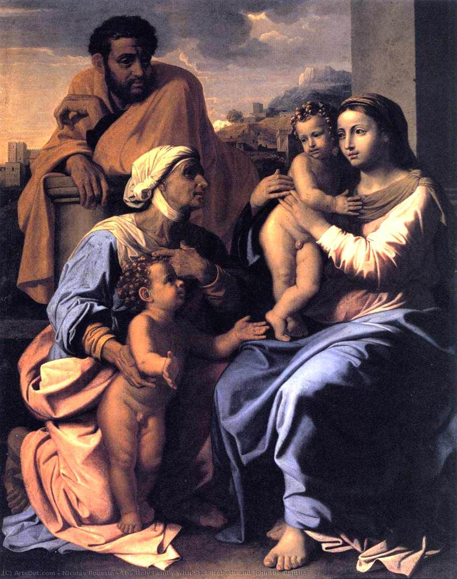 The Holy Family With St. Elizabeth And John The Baptist — Nicolas Poussin