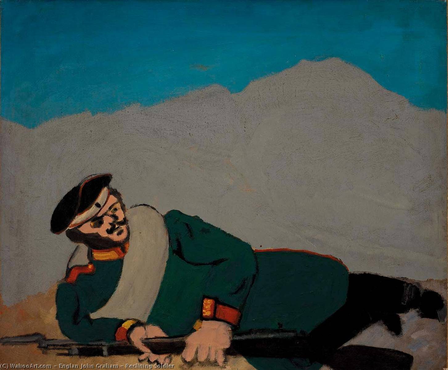 Reclining Soldier — Englan John Graham
