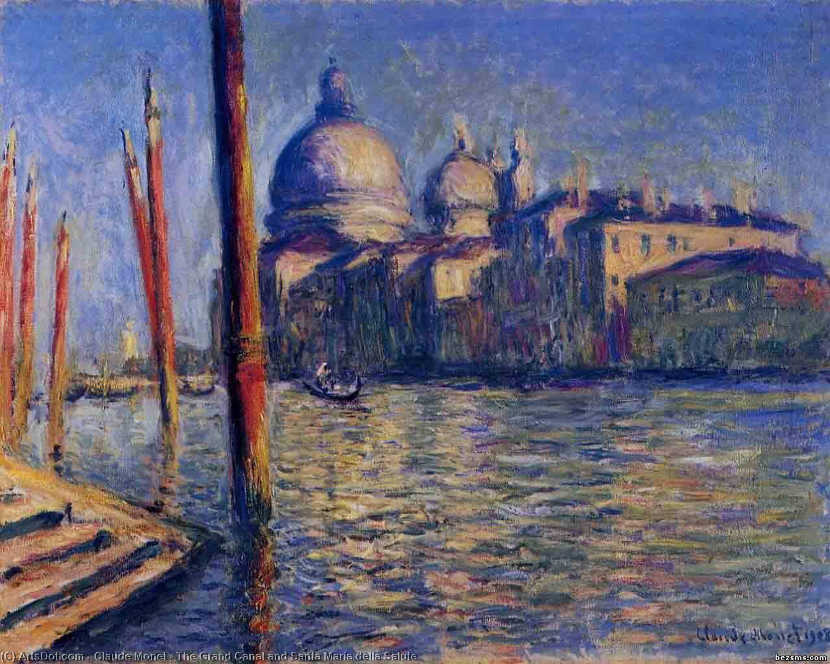 El Gran Canal Y Santa María Della Salud — Claude Monet
