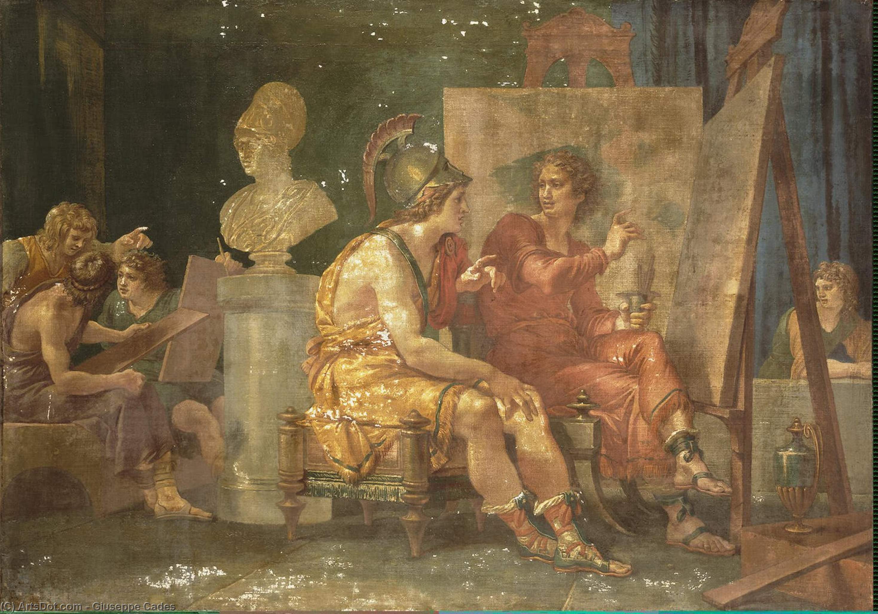 Alexander The Great In The Workshop Of Apelles — Giuseppe Cades
