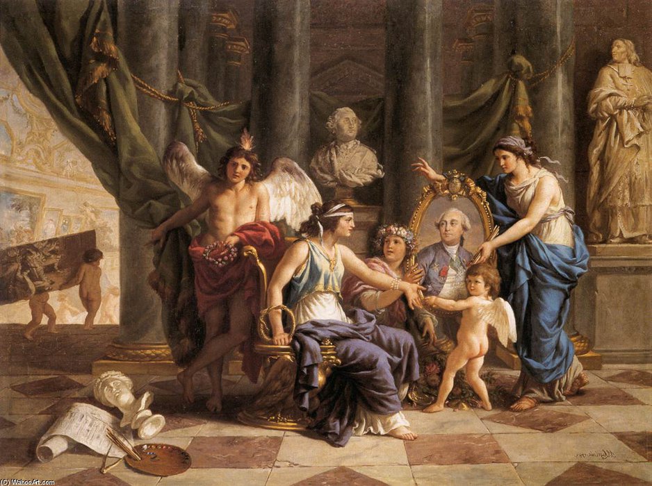 Allegory On The Installation Of The Museum In The Grande Galerie Of The Louvre — Луј Жан Франсоа Лагрене