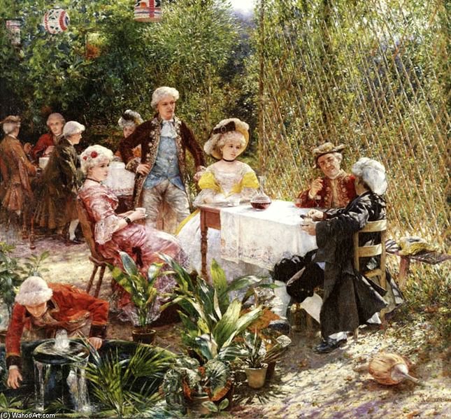 In The Arbour — Aleksander Gierymski