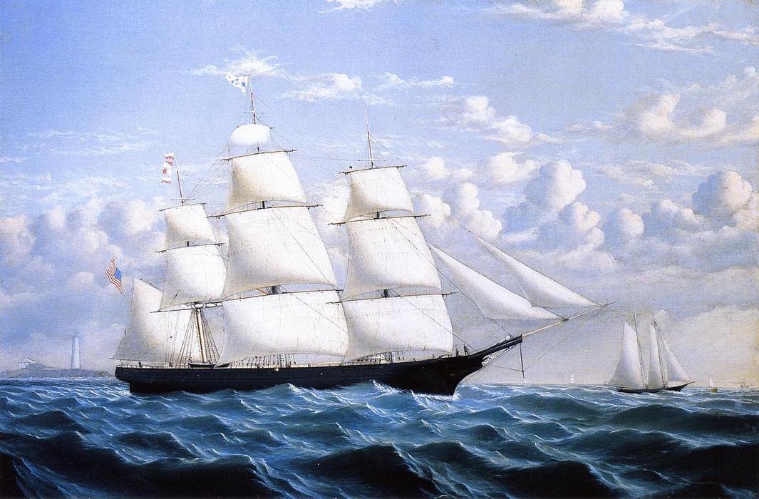 Clipper Ship 'northern Light' Of Boston — William Bradford