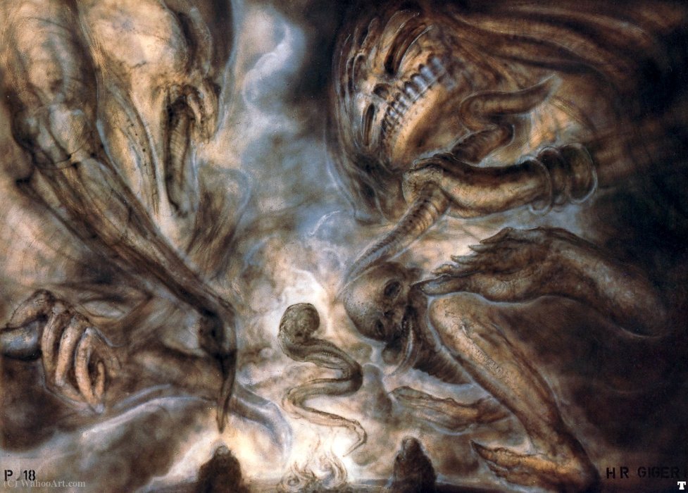 Hr Giger Pii The Smoke Beast P18 — H.r. Giger
