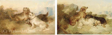 Setters In A Landscape; And Terriers Ratting — Paul Jones
