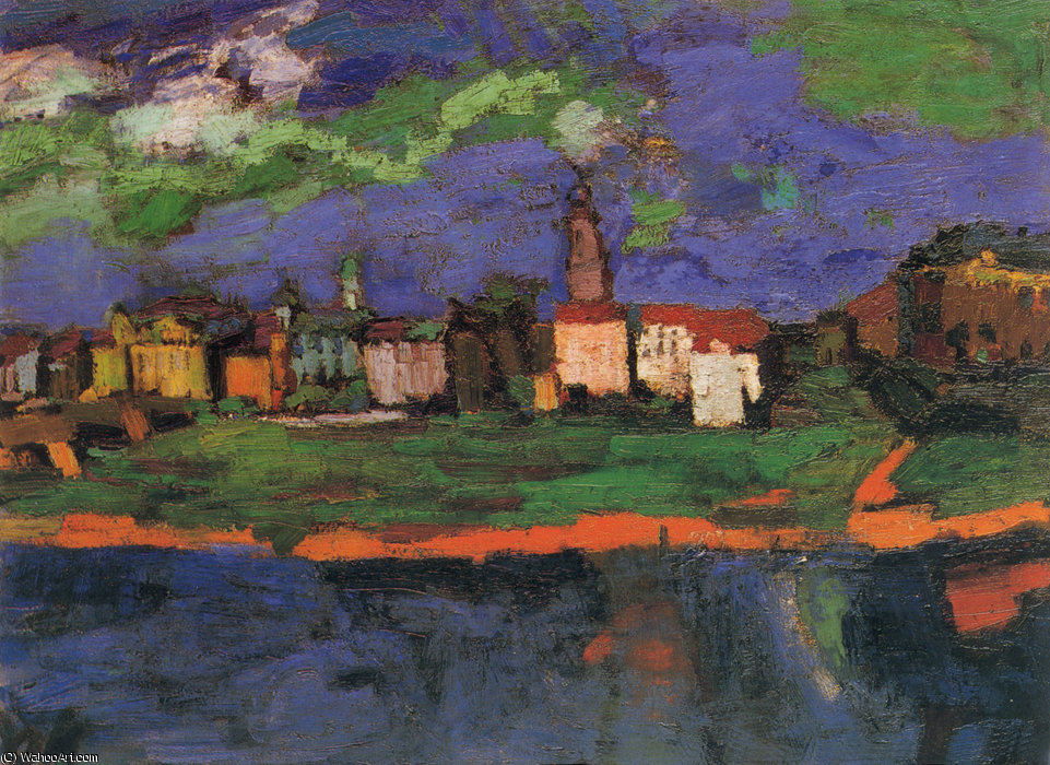 Dresde Neustadt Ii, Huile Sur Toile, — オスカー・ココシュカ