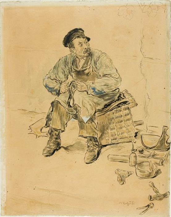 A Cobbler — Jean-françois Raffaëlli
