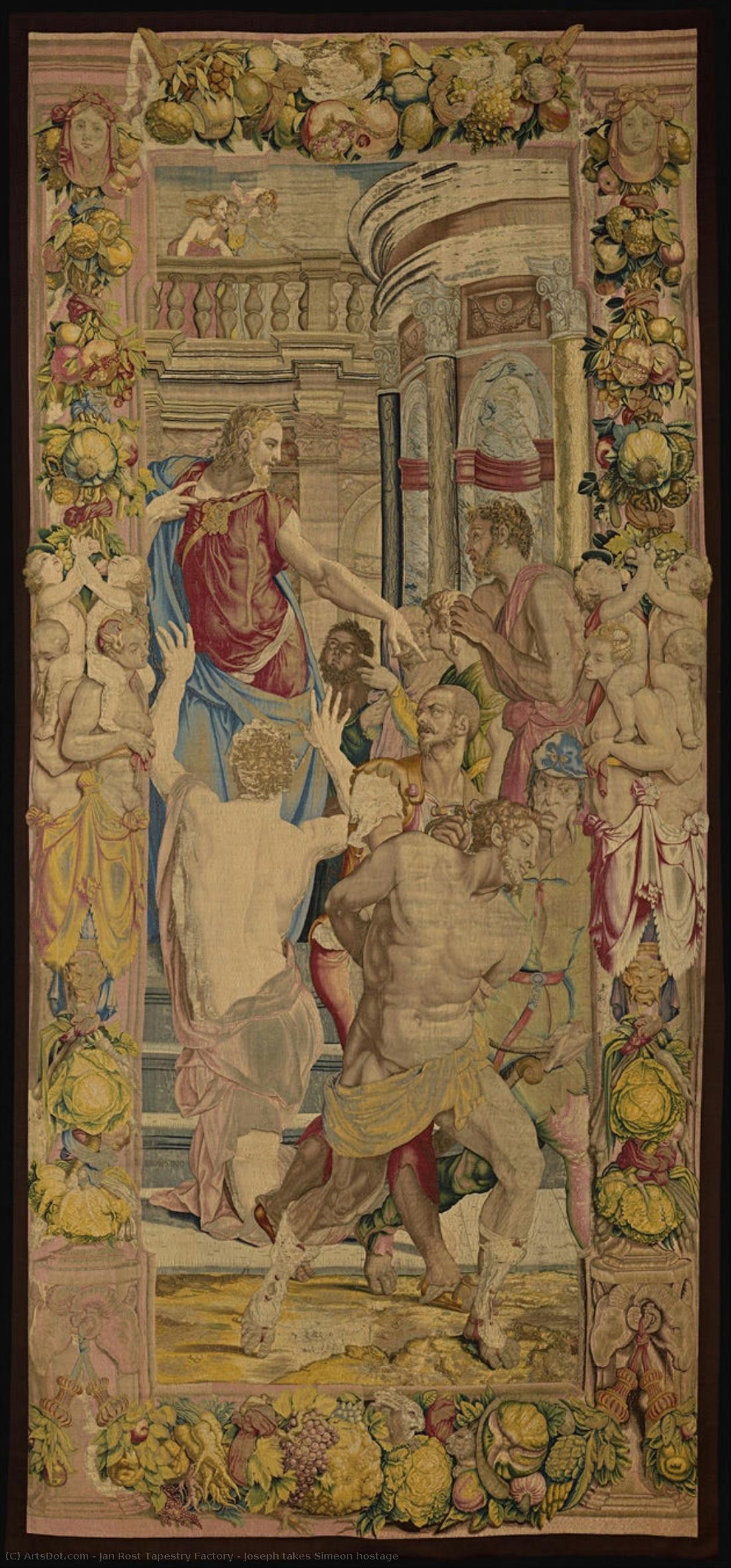 Joseph Takes Simeon Hostage — Jan Rost Tapestry Factory