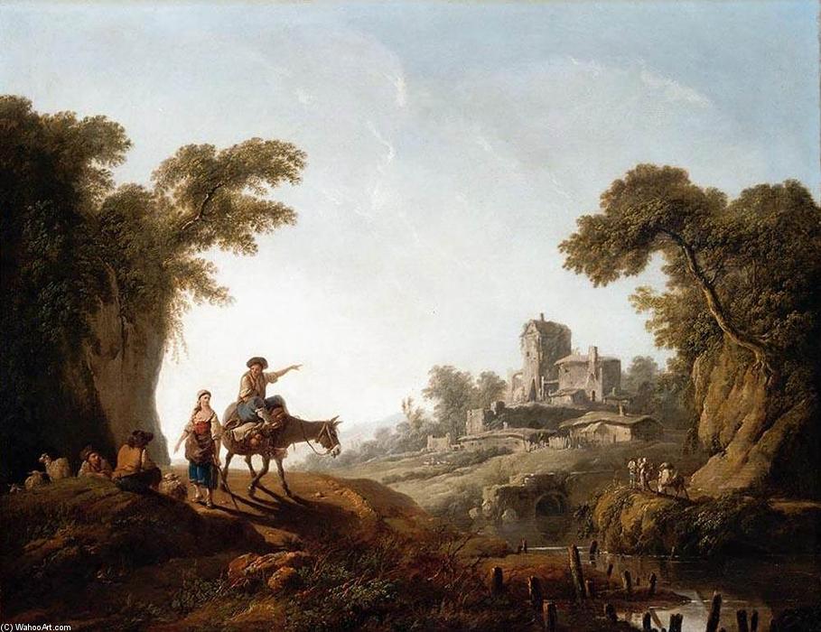 River Landscape — Jean-baptiste Pillement