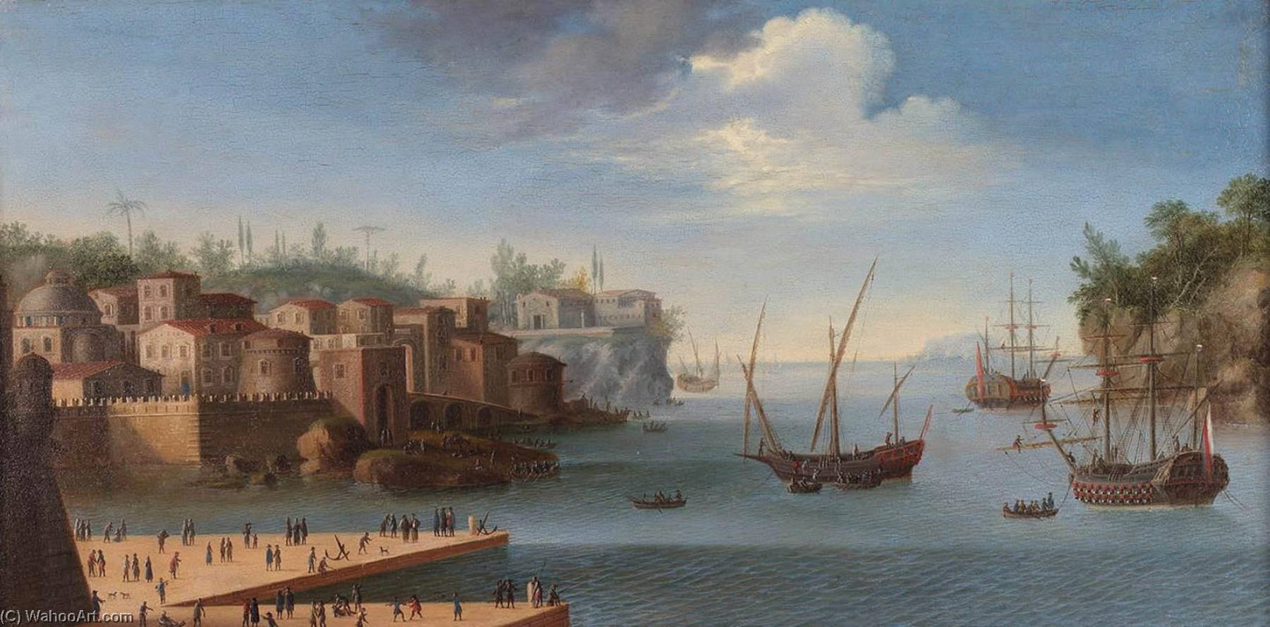 Mediterranean Harbour — Orazio Grevenbroeck