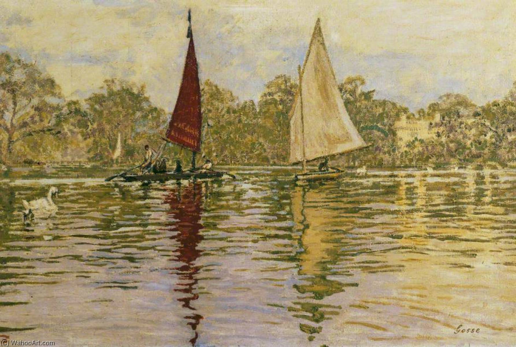 Regent's Park, The 'endeavour' And The 'enterprise' — Laura Sylvia Gosse
