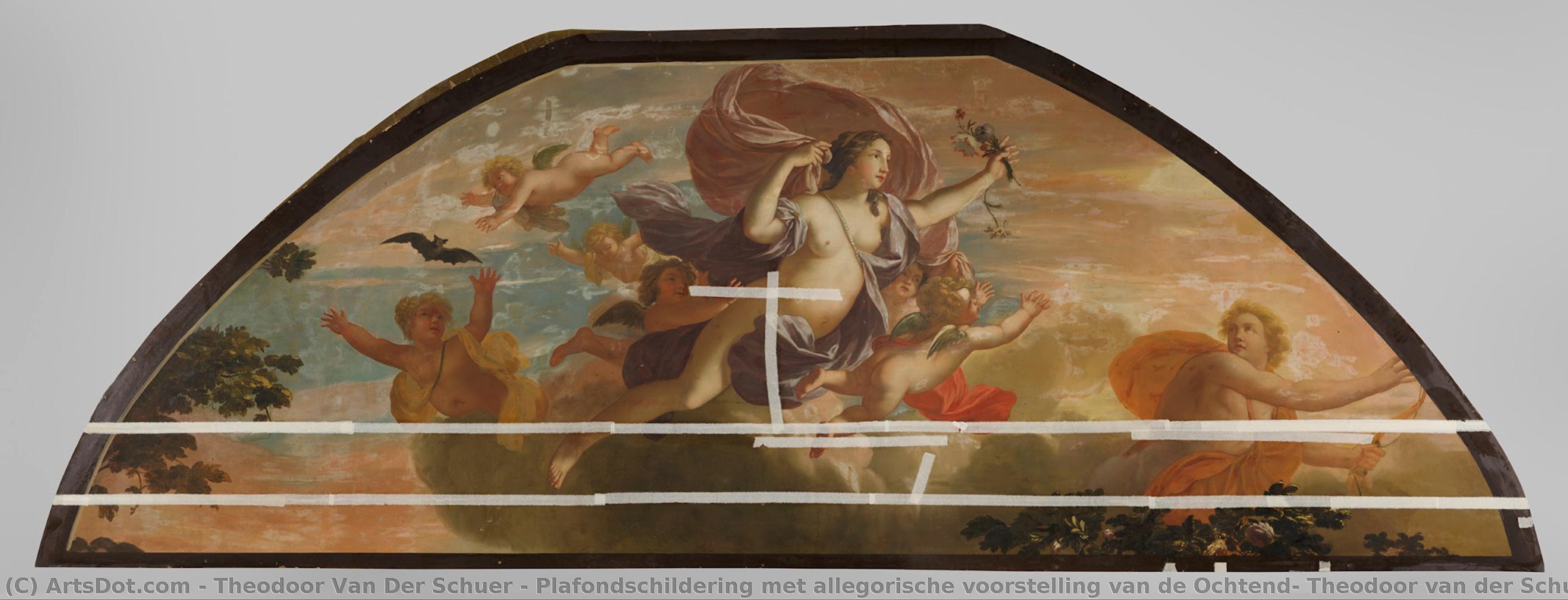 Plafondschildering Met Allegorische Voorstelling Van De Ochtend, Theodoor Van Der Schuer, C. 1666 - C. 1695 — Theodoor Van Der Schuer