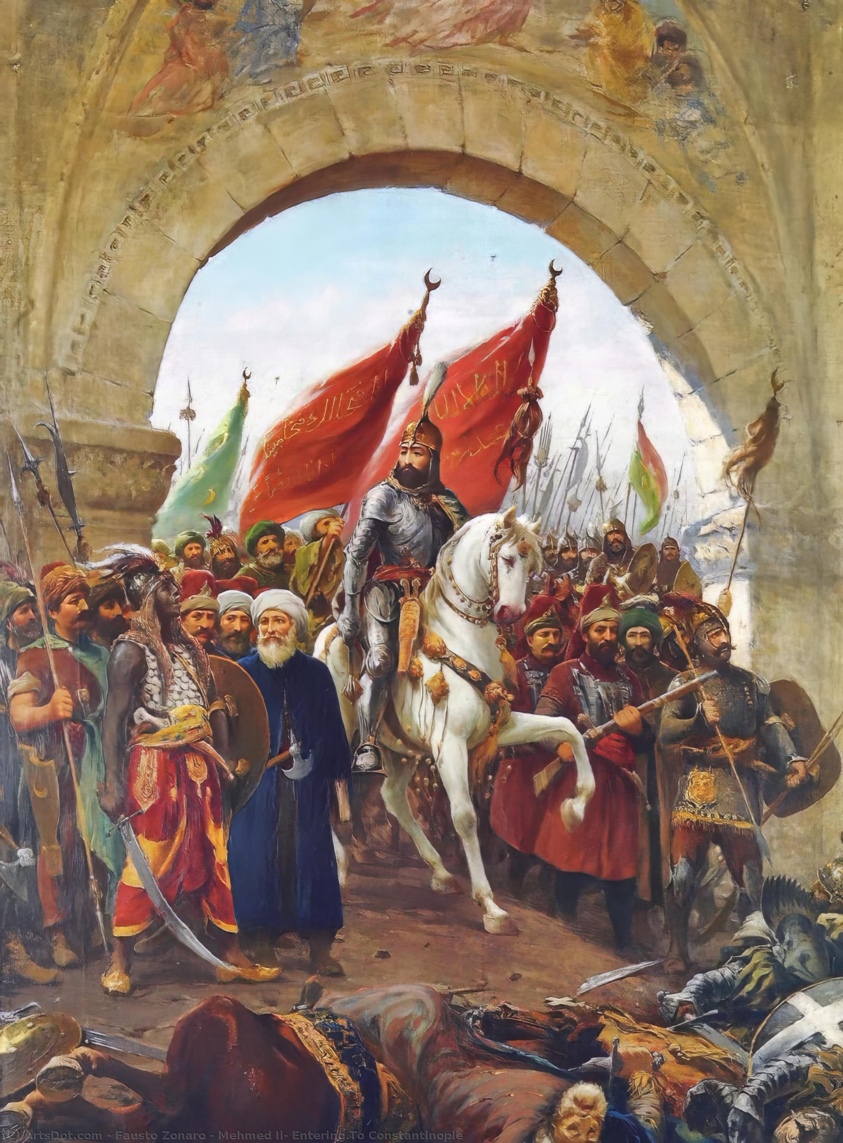 Mehmed Ii Enters Constantinople Through The Adrianople Gate On His Way To The Hagia Sophia — Фаусто Зонаро